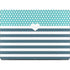 Polka Dots and Stripes Heart in Blue Apple MacBook Pro 14-inch Skin