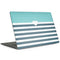Polka Dots and Stripes Heart in Blue MacBook Skins
