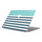 Polka Dots and Stripes Heart in Blue Apple MacBook Pro 16-inch Skin
