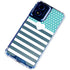 Polka Dots and Stripes Heart in Blue Moto G 5G (2024) Clear Case