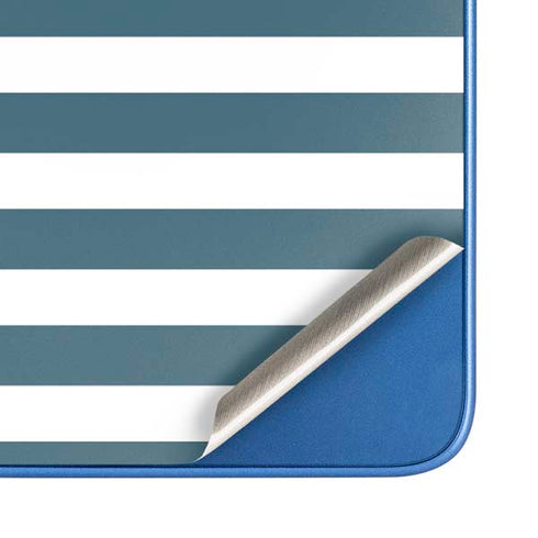 Polka Dots and Stripes Heart in Blue Moto G Play 4G (2024) Skin