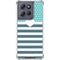 Polka Dots and Stripes Heart in Blue Moto G Play 5G (2025) Clear Case