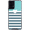 Polka Dots and Stripes Heart in Blue Moto G Power 5G (2024) Clear Case