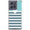 Polka Dots and Stripes Heart in Blue Moto G Power 5G (2025) Clear Case