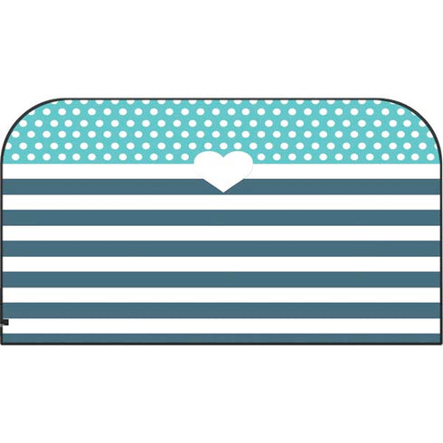 Polka Dots and Stripes Heart in Blue Nintendo Switch 2 (2025) with Joy-Con Skin