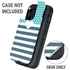 Polka Dots and Stripes Heart in Blue Otterbox Defender iPhone Skin