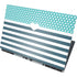 Polka Dots and Stripes Heart in Blue Dell Precision Skin