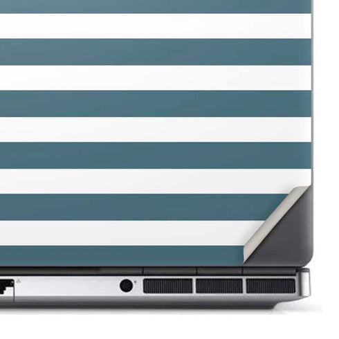 Polka Dots and Stripes Heart in Blue Dell Precision Skin