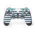 Polka Dots and Stripes Heart in Blue PlayStation PS4 Skins