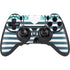 Polka Dots and Stripes Heart in Blue PlayStation PS4 Skins