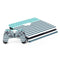 Polka Dots and Stripes Heart in Blue PlayStation PS4 Skins