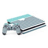 Polka Dots and Stripes Heart in Blue PlayStation PS4 Skins