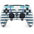 Polka Dots and Stripes Heart in Blue PS5 DualSense Edge Pro Controller Skin