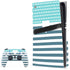 Polka Dots and Stripes Heart in Blue PS5 Pro Disk Bundle Skin