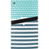 Polka Dots and Stripes Heart in Blue PS5 Pro Disk Console Skin
