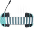 Polka Dots and Stripes Heart in Blue Razer Kraken X Skin