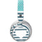 Polka Dots and Stripes Heart in Blue Surface Headphones Skin