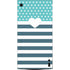 Polka Dots and Stripes Heart in Blue XBox Series X Digital Edition Console Skin