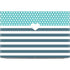 Polka Dots and Stripes Heart in Blue Dell XPS Skin