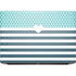 Polka Dots and Stripes Heart in Blue HP ZBook Fury 16 G10 Skin