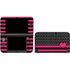Polka Dots and Stripes Heart in Pink Nintendo Skins