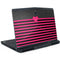 Polka Dots and Stripes Heart in Pink Dell Alienware Skin