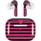 Polka Dots and Stripes Heart in Pink AirPods Skins