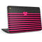 Polka Dots and Stripes Heart in Pink HP Chromebook Skin