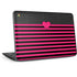 Polka Dots and Stripes Heart in Pink HP Chromebook Skin