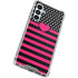 Polka Dots and Stripes Heart in Pink Galaxy A16 5G Clear Case