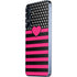 Polka Dots and Stripes Heart in Pink Galaxy A55 5G Skin