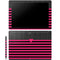 Polka Dots and Stripes Heart in Pink Galaxy Book 12in Skin