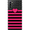 Polka Dots and Stripes Heart in Pink Galaxy Note 10 Plus Skin