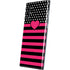 Polka Dots and Stripes Heart in Pink Galaxy Note 10 Plus Skin
