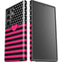 Polka Dots and Stripes Heart in Pink Galaxy S23 Ultra Pro Case