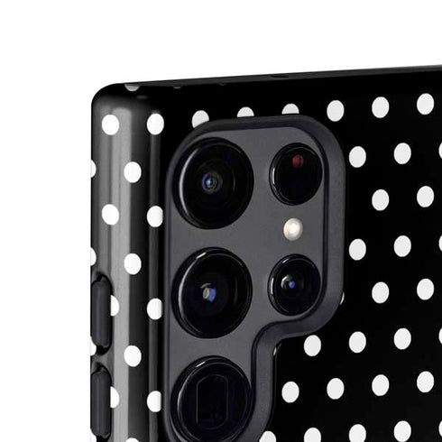 Polka Dots and Stripes Heart in Pink Galaxy S25 Ultra Impact Case
