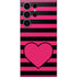 Polka Dots and Stripes Heart in Pink Galaxy S25 Ultra Skin