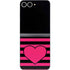 Polka Dots and Stripes Heart in Pink Galaxy Z Flip6 Skin