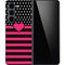 Polka Dots and Stripes Heart in Pink Galaxy Z Fold5 5G Skin