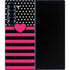 Polka Dots and Stripes Heart in Pink Galaxy Z Fold6 Skin