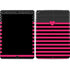 Polka Dots and Stripes Heart in Pink iPad Skins