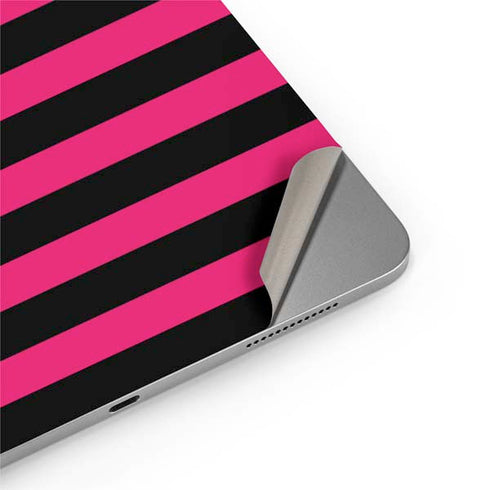 Polka Dots and Stripes Heart in Pink Apple iPad Air Skin