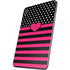 Polka Dots and Stripes Heart in Pink Apple iPad Mini Skin