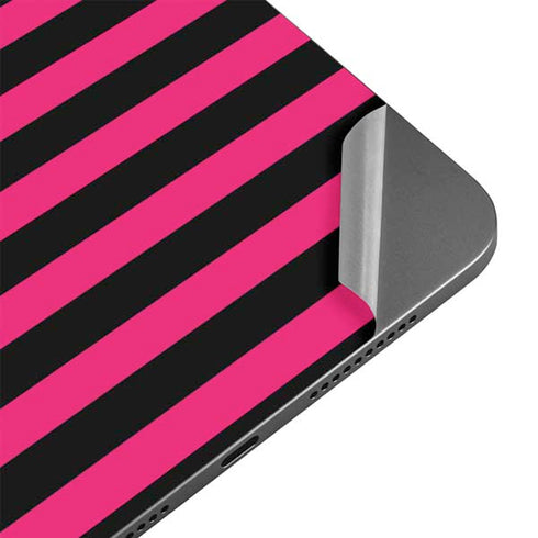 Polka Dots and Stripes Heart in Pink Apple iPad Mini Skin