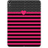 Polka Dots and Stripes Heart in Pink Apple iPad Pro Skin