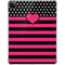 Polka Dots and Stripes Heart in Pink iPad Pro 11in (2024) Clear Case