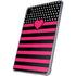 Polka Dots and Stripes Heart in Pink iPad Pro 11in (2024) Clear Case