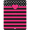 Polka Dots and Stripes Heart in Pink iPad Pro 13in M4 (2024) Skin