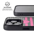 Polka Dots and Stripes Heart in Pink iPhone 13 Pro Kickstand Case