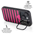 Polka Dots and Stripes Heart in Pink iPhone 14 Kickstand Case